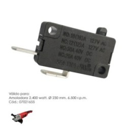 Interruptor Para Amoladora 2.400 Watt. Ø 230 mm. Codigo 07021655