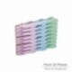 Pinzas Tender Ropa Plastico (Pak 24 Pz)