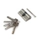 Emuca Cilindro cerradura de seguridad para puertas, tipo pera de 30 x 30 mm.