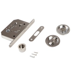 Emuca Kit de cerradura con condena para puerta corredera.