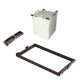 Emuca Kit de guía, cesto para ropa y bandejas auxiliares Moka para módulo 600mm